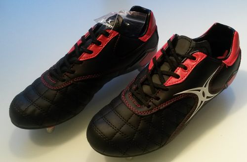 (421) Gilbert S/ST RV LO 6S BR rugby football boots size 4 BNIB